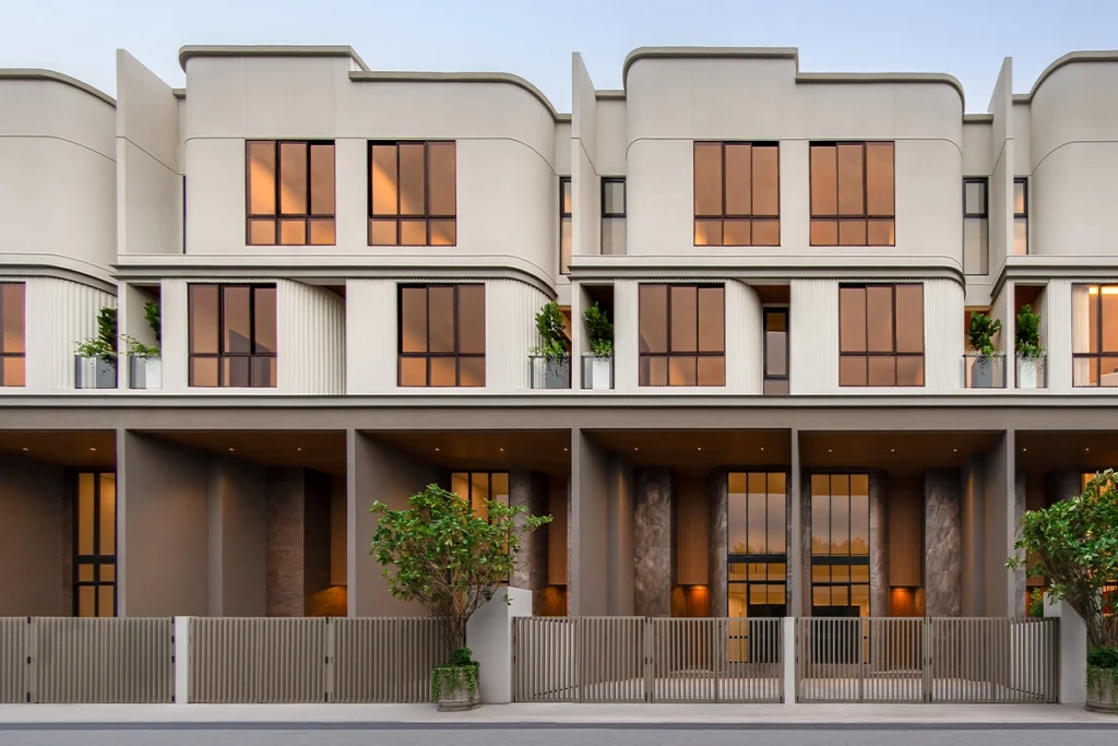 ภาพรวมแบบบ้าน DEMI Deluxe Townhome 3.5 ชั้น พร้อมลิฟต์
